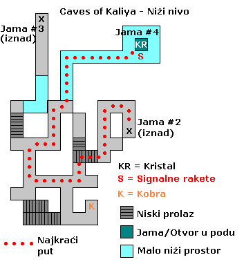 Kaliya - mapa donjeg nivoa